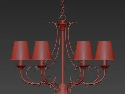 Classic chandelier 4 3D model