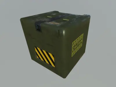 Sci Fi Box Low-poly 3D model buy