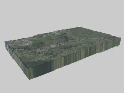 Rotterdam City Low-poly 3D model