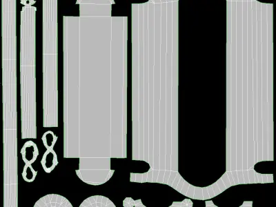 Western Horse Feed Low-poly 3D model