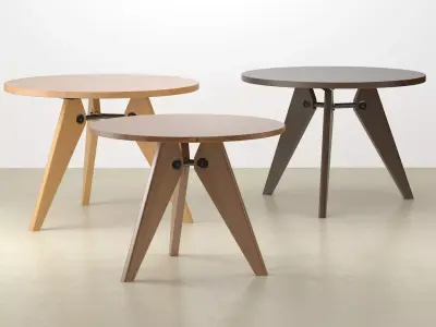 Gueridon Round 3D model