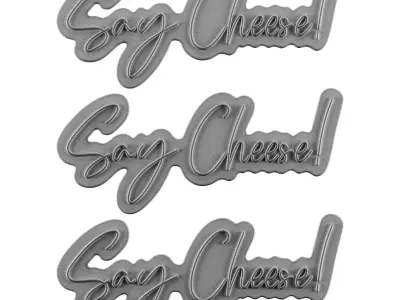 Say Cheese Neon Sign 3D model