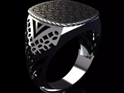 elegance ring 3D print model