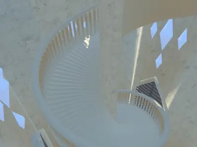 Floating Modular Heaven Fantasy Environment Free 3D model