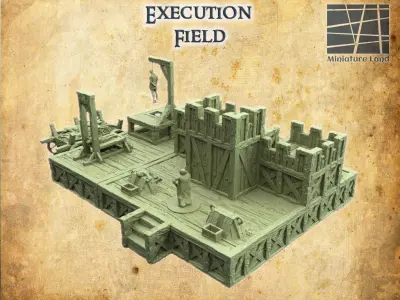 Execution Grounds  Tabletop Terrain 28 mm 3D print model