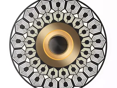 Earth Turtle Wall Light 3D model