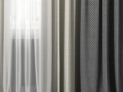 Curtain Set 299 3D model