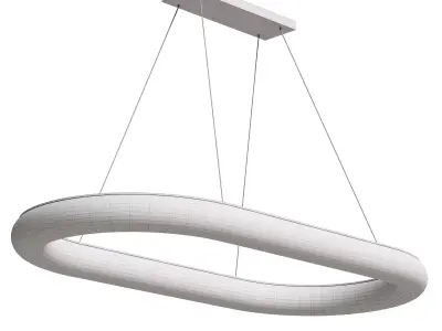 Rh Rivage Lisse Oval Chandelier 3D model