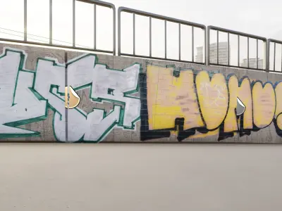 Guerrilla art pack 01 decals  3D model