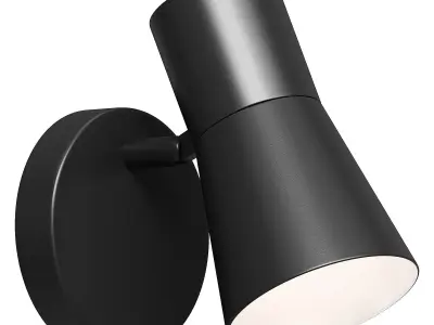 Sconce Vario Black Low-poly 3D model