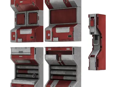 Sci-Fi elements 1 3D model