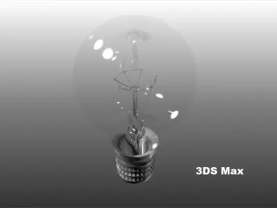 light bulb 99mm 3D model