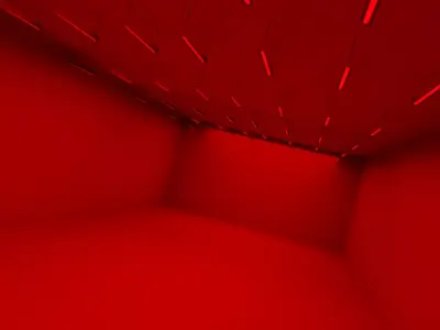 lighted room  Low-poly 3D model