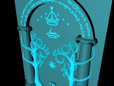 Doors of Durin 3D print model