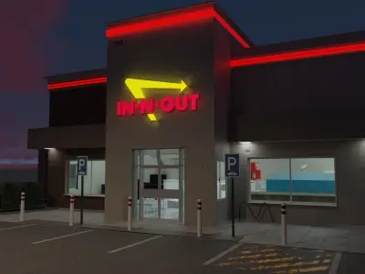 IN-N-OUT restaurant  3D model