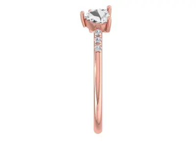 Women Light Weight Band Ring 3D print model 11