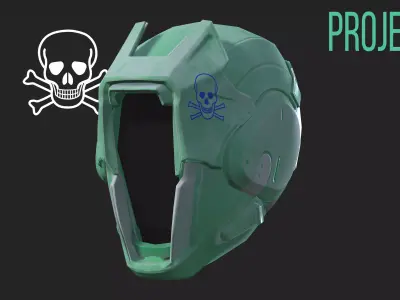 Project 1 - Green Assassin  Low-poly 3D model