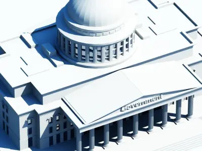 Government Building Symbol 3D model