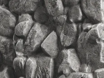 Slab stone rock granite huge n3 3D model