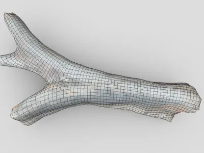 Dead Wood 3 Low-poly 3D model