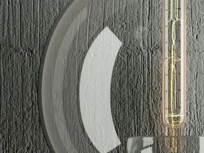 Hanging lamp 10 Loft Design 3D model