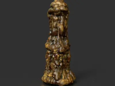 Low poly Stalactite Cave Modular Pack A 2020 Low-poly 3D model