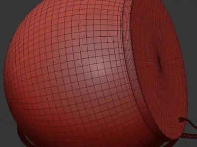 The Globo wall light with glass globe 3D model