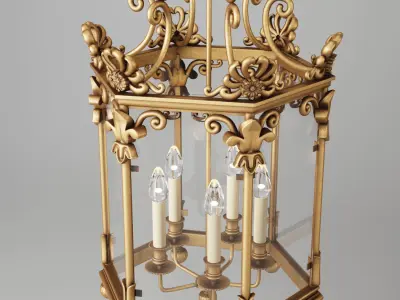 Vaughan Repton Hall Lantern CL0058 GI SE 3D model