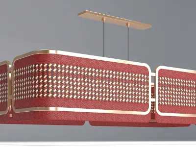 PARASOL LAMP 01 Low-poly 3D model