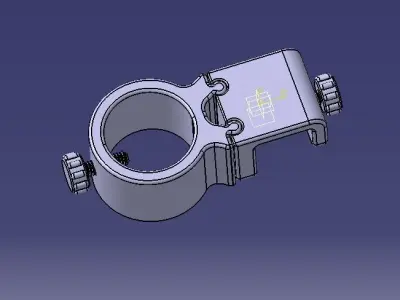 Aquarium Pipe Clip 30mm 3D print model