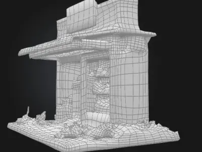 Urban Mini-Market 3D Model 3D model