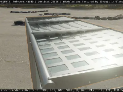 Bus  Stop Version 2 Low-poly 3D model