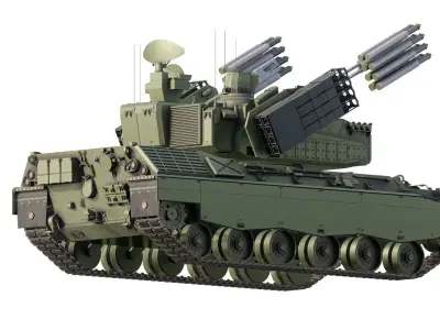 MEDIUM RANGE COMBINED MISSILE SYSTEM 3D model