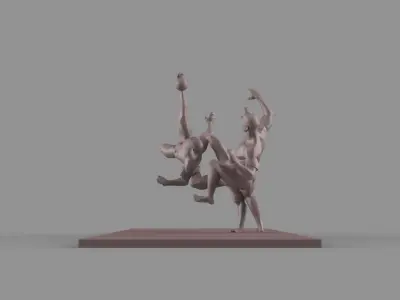 Soccer player 3D model