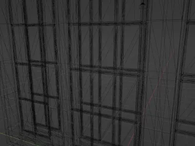 Window Low-poly 3D model 2