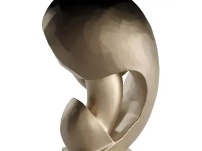 girl head statue  3D model
