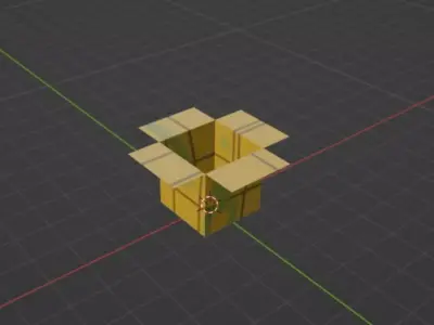 The box old dirty Free 3D print model