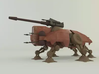 AT-TE Walker combat robot 3D model