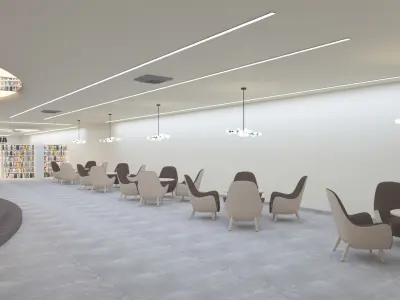 Modern Library 3D model