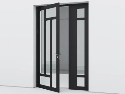 Aluminium door 203 3D model