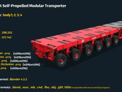  Mammoet Self-Propelled Modular Transporter 