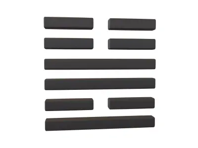 I Ching Hexagrams 55 feng v1 001 Low-poly 3D model