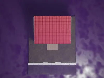 Village House  2- Unity - Unreal Engine  Low-poly 3D model