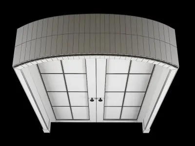 Wooden door Free 3D model 2