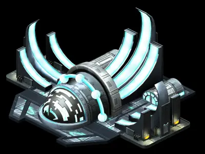 Space-power plant 02 3D model
