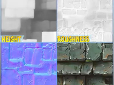 Stylized Wall Seamless Texture Texture shop