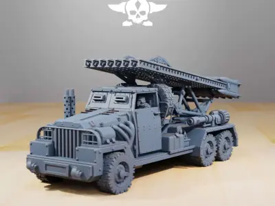 GrimGuard SF-31J Artillery Truck 3D print model