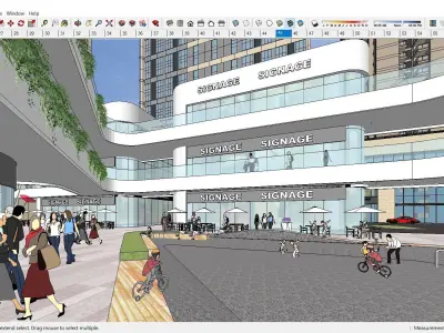 Sketchup Shopping Center D3 3D model