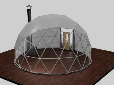 Glamping Dome 3D model