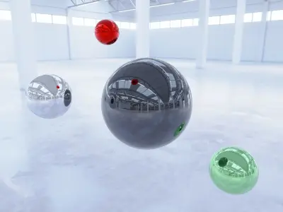 HDRI - Industrial Warehouse Interior 2b Texture